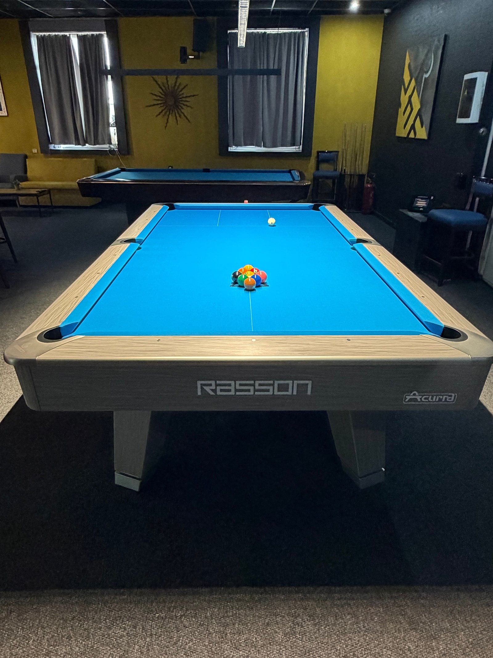 A Rasson Acurra seen head-on, racked